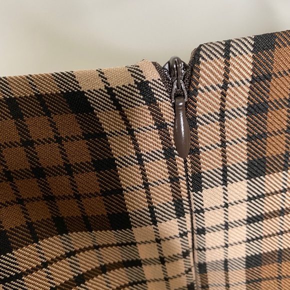 Nastygal Brown Plaid Mini Skirt - Picture 4 of 6